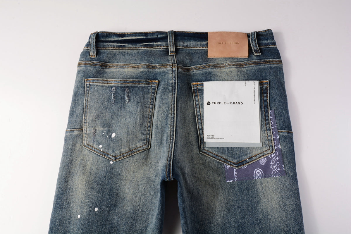 Men's Purple Jeans 9025
